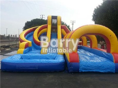 Crazy Cash Backyard Helix Water Slides With Big Slip And Slide For Sale BY-WS-020